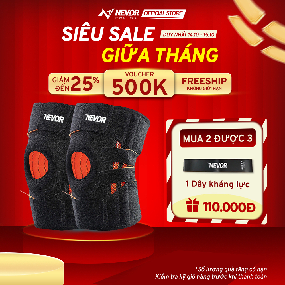 Bó Gối Thể Thao Cao Cấp Nevor BDG12 Hỗ Trợ Bảo Vệ Dây Chằng, Phục Hồi Chấn…