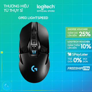 Chuột gaming không dây rgb logitech g903 hero - cảm biến hero 25k, pin sạc, pc
