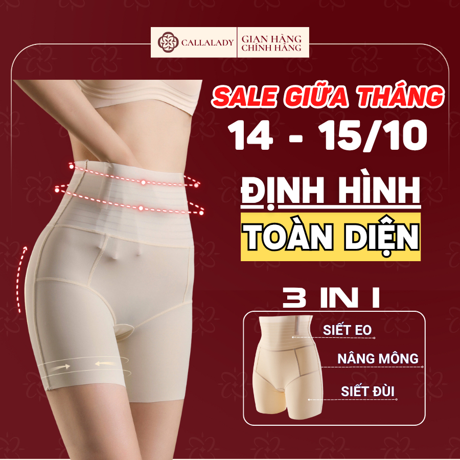 Quần gen nịt bụng định hình eo Callalady thon gọn mẹ bầu sau sinh chất liệu đúc su nâng mông siết eo dáng đùi 14