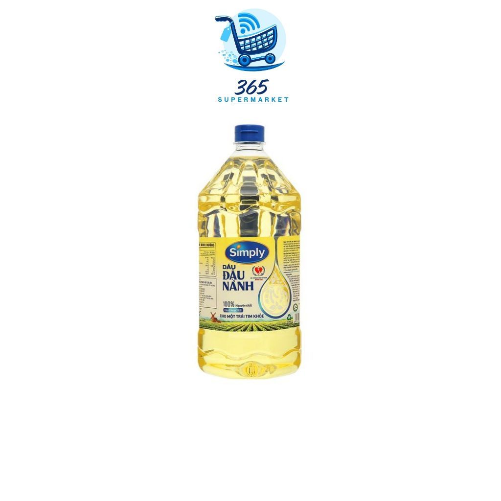 1 Thùng 6 chai 2L Dầu Đậu Nành Cao Cấp Simply 2L