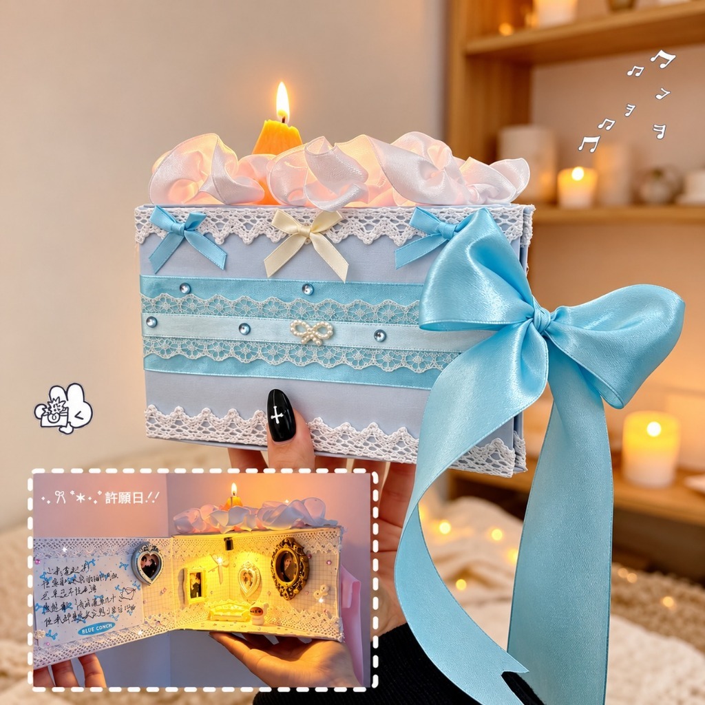 Set nguyên liệu Mô hình bánh kem sinh nhật, quà tặng ý nghĩa cho người yêu, quà tặng DIY sinh nhật