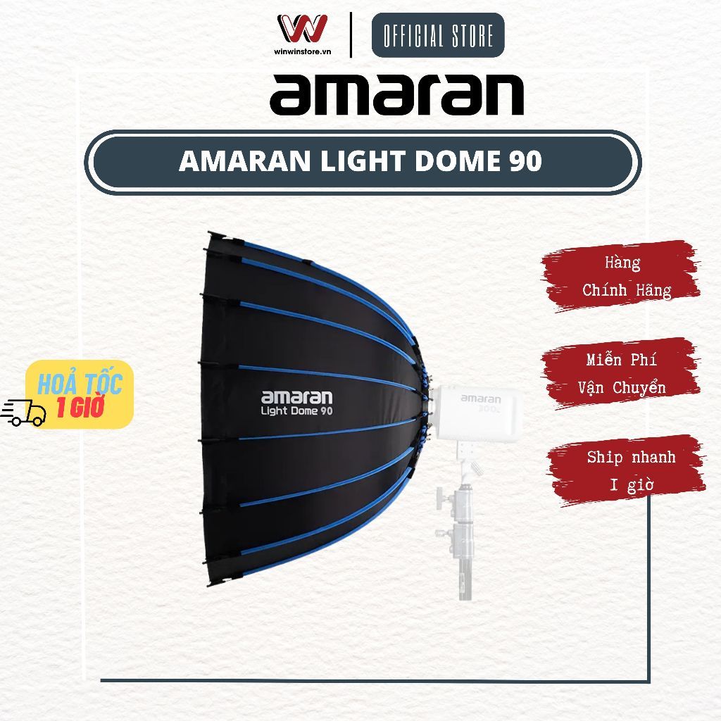 Phụ kiện Softbox Amaran Light Dome 90 - Hàng chính hãng