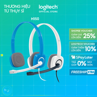 Tai nghe chụp tai Logitech H150 - 2 jack 3.5mm, Mic khử giảm tiếng ồn, âm thanh nổi