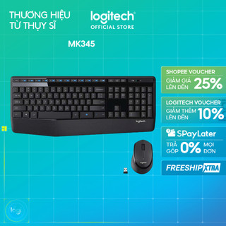 Bộ bàn phím và chuột không dây Logitech MK345