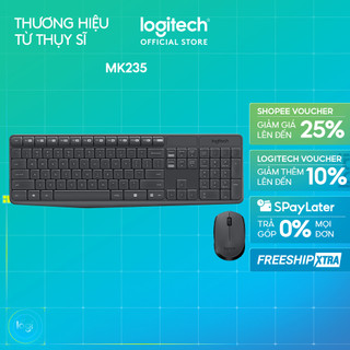 Bộ bàn phím chuột không dây Logitech MK235