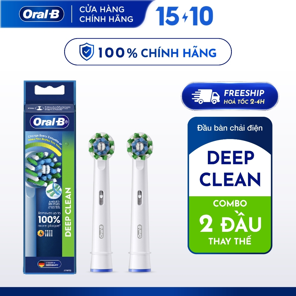 Đầu bàn chải đánh răng điện thay thế chính hãng Oral B Vitality Pro cho răng…
