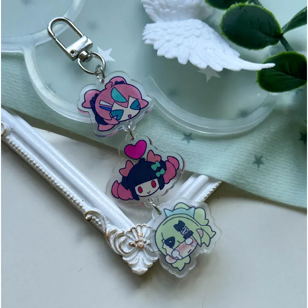 Angels of Delusion Sunna Aria Nangong Yu Acrylic Keychain 9cm - Fan Made ZZZ Charm - Bag Decor
