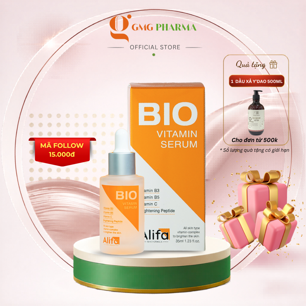 Alifa BIO Vitamin Serum B3 35ml - Tinh Chất Dưỡng Sáng, Giúp Da Mềm Mịn