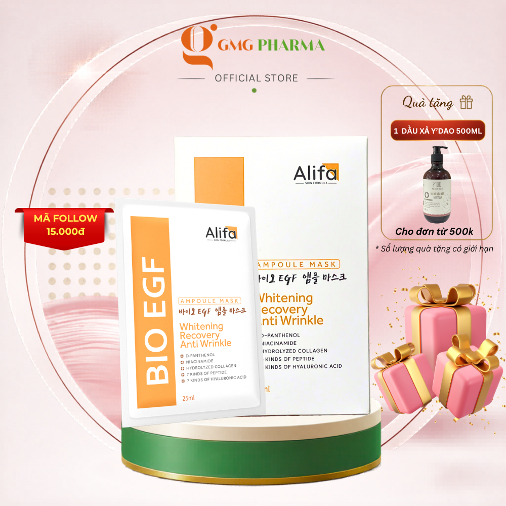 Mặt Nạ Dưỡng Ẩm Alifa BIO EGF 25ml - Cấp Ẩm, Làm Dịu Và Nuôi Dưỡng Da