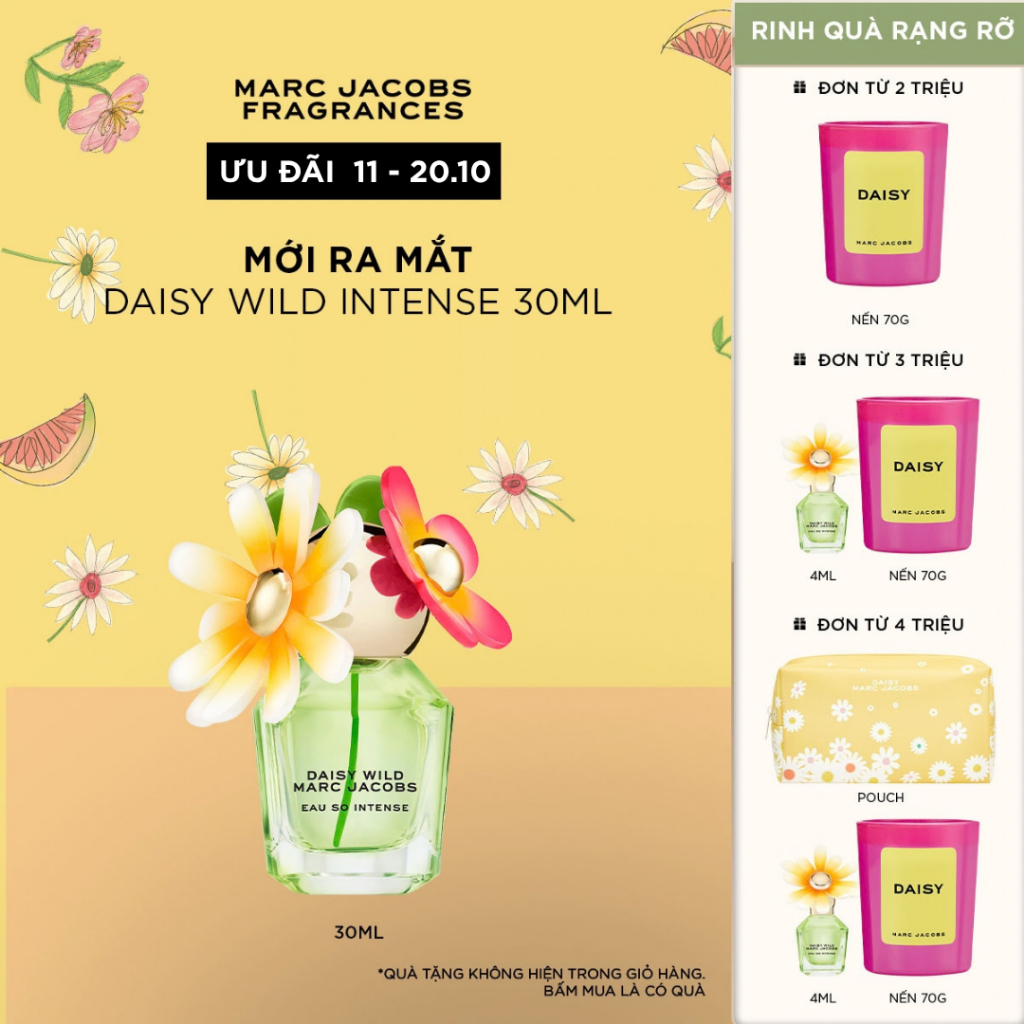 Nước hoa nữ Marc Jacobs Daisy Wild Eau So Intense EDP 30ml