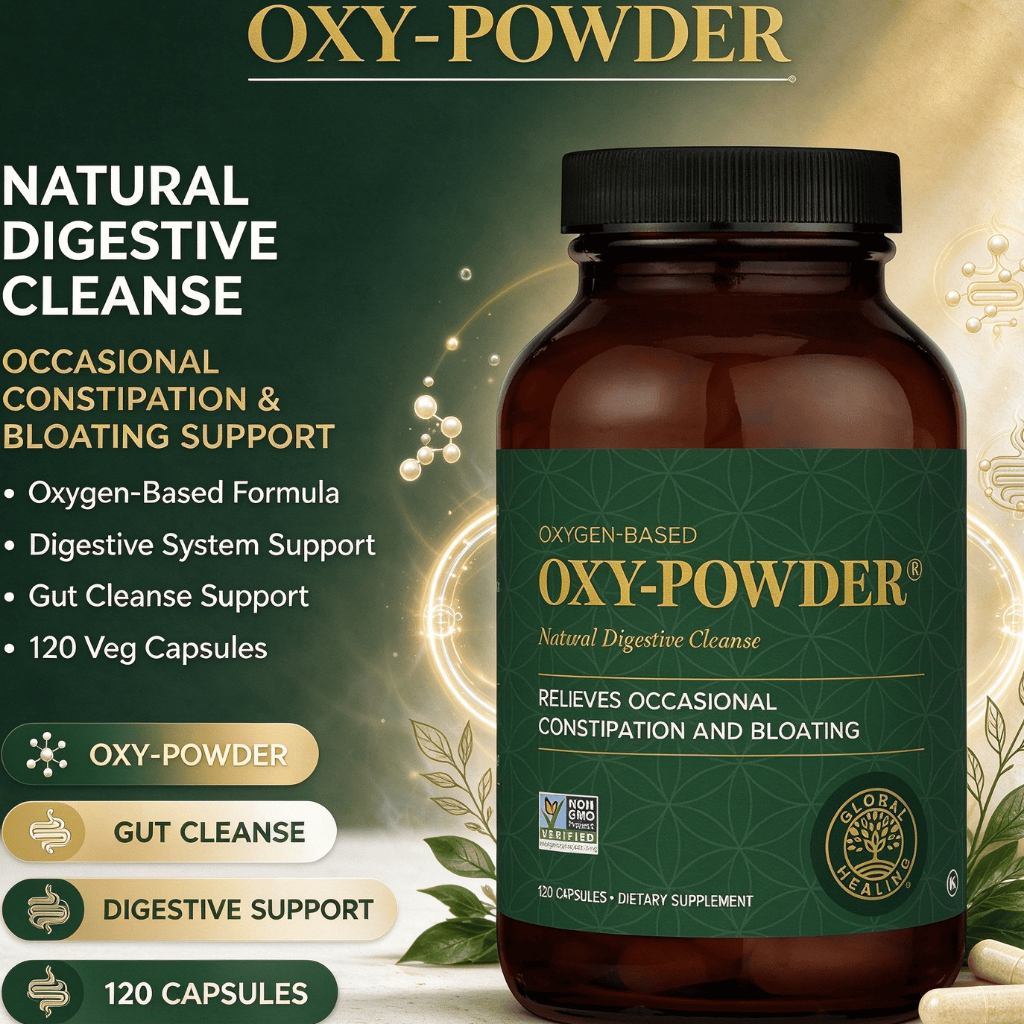 【Nhập khẩu từ Mỹ】Viên nang Global Healing Oxy-Powder Oxygen-Based Natural Digestive Cleanse 120 Viên