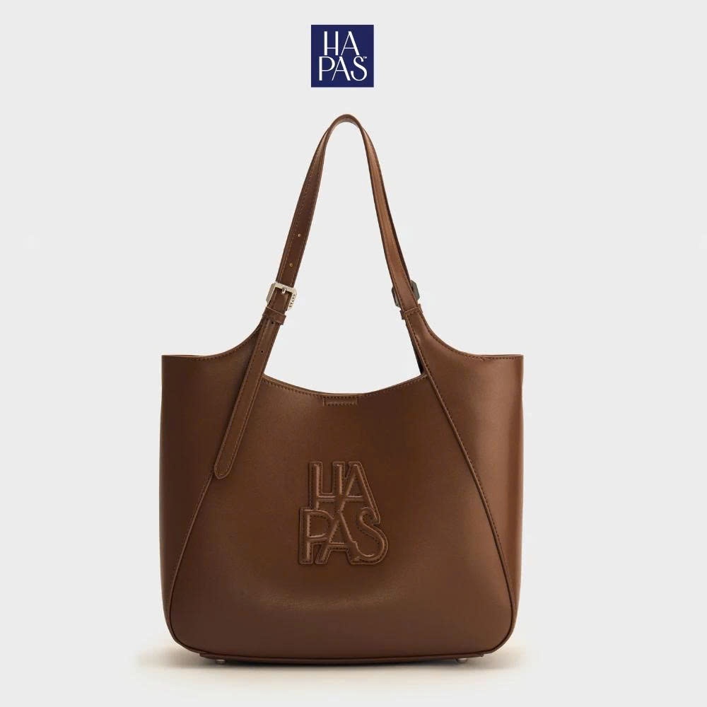 Túi Tote Camel Dập Nổi Cỡ Lớn Size 33 HAPAS