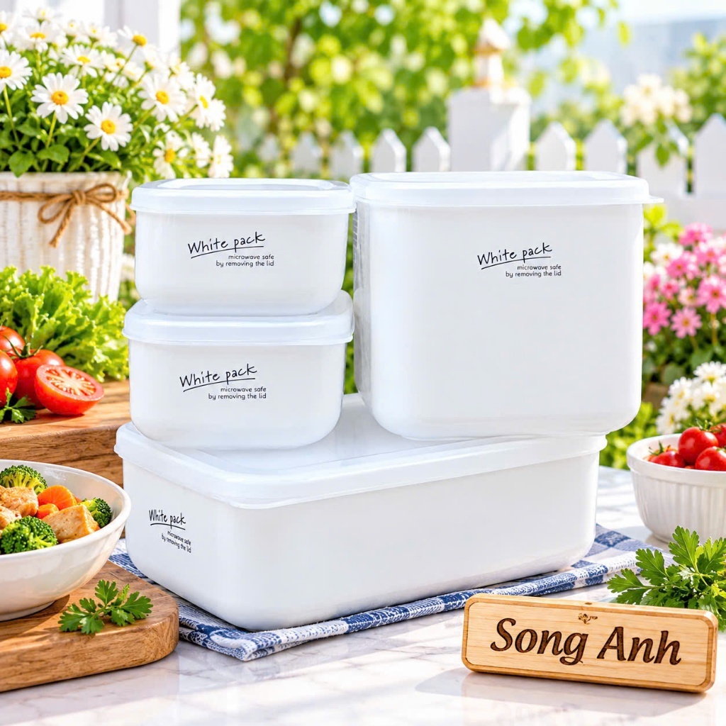 Hộp Đựng Thực Phẩm Nakaya White Pack Nhật Bản