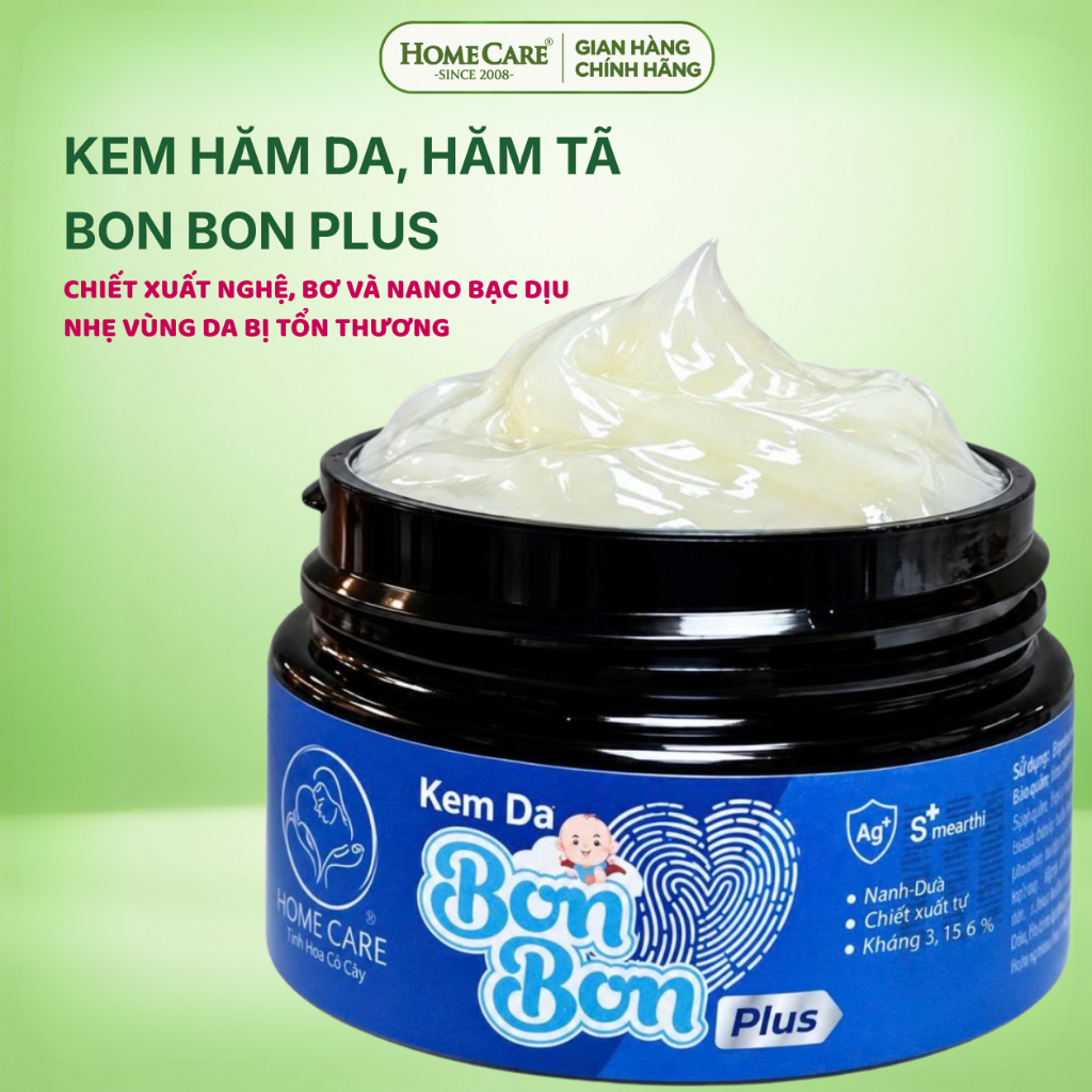 [Chống hãm tã] Kem dưỡng ẩm cho bé Bon Bon hỗ trợ làm dịu da, dùng cho viêm da cơ địa, chàm sữa, khô da, ngăn kích ứng