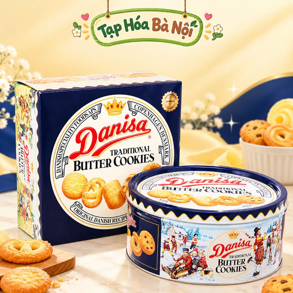 Bánh Danisa Quy Bơ Hộp Thiếc 454g
