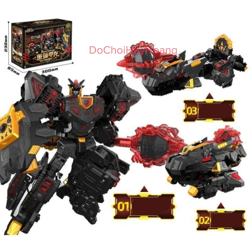 Lực lượng nhí 7 robot Magma Kylo đen biệt đội siêu nhân nhí 7