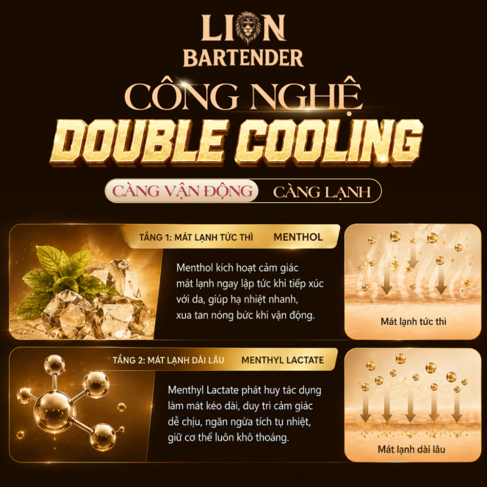 Ảnh 5 của Sáp khử mùi Nerman Lion Bartender cho nam mát lạnh, khô thoáng 40g