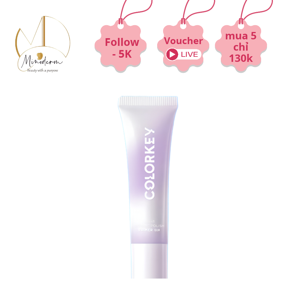 Kem Lót COLORKEY Giúp Hiệu Chỉnh Màu Da Và Nâng Tone Da Mỏng Nhẹ 7g