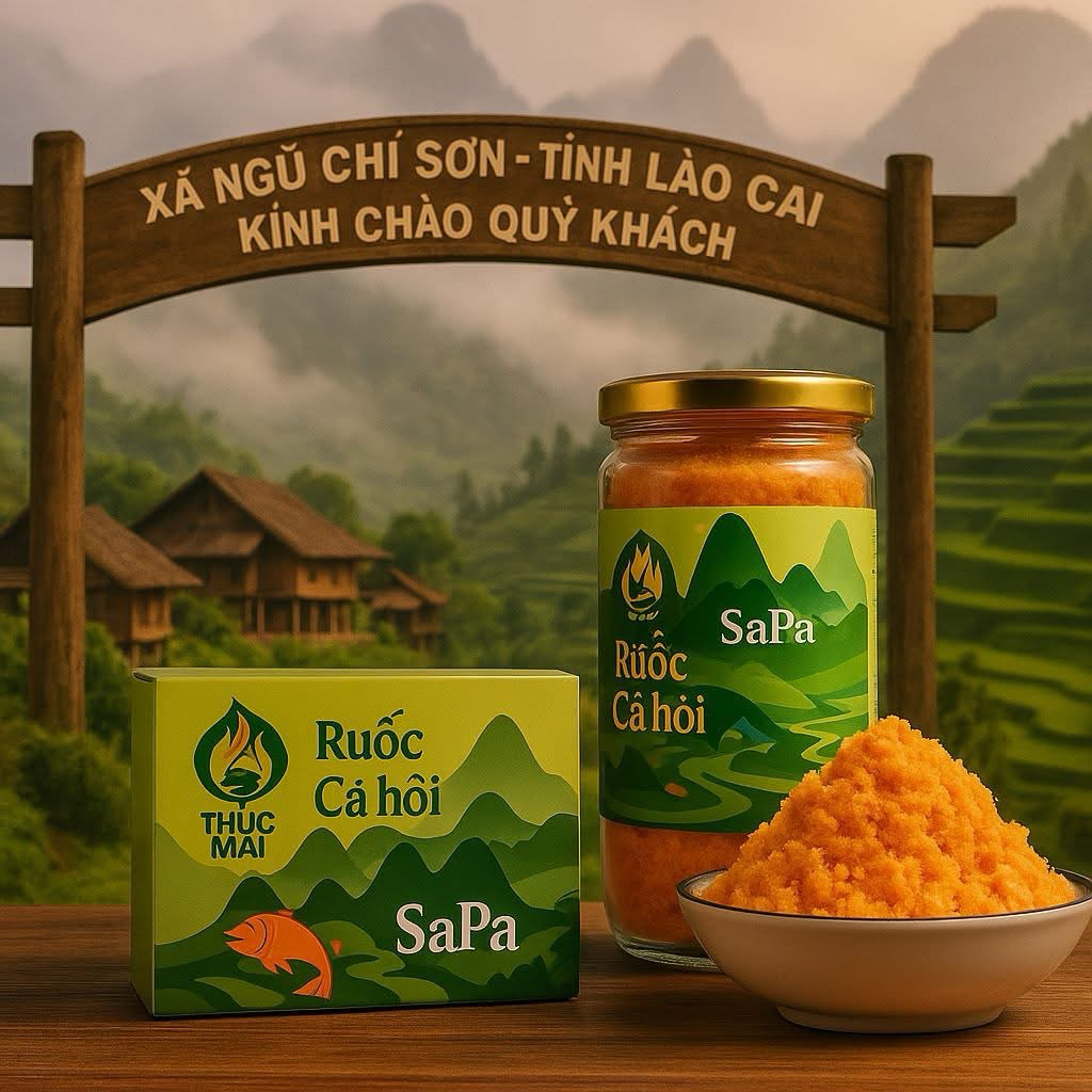 Ruốc cá hồi Sa Pa 100gr (TIỆM NHÀ BƯ)
