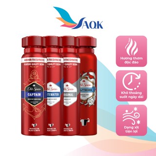 Xịt khử mùi làm thơm cơ thể Old Spice  150ml  - Mang lại hương thơm sảng khoái giữ cơ thể luôn tươi mát suốt ngày dài 