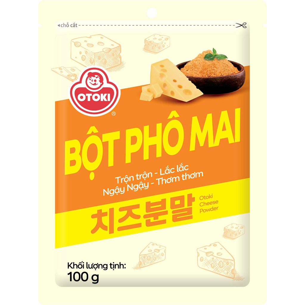 New-BAO BÌ MỚI Bột phô mai OTOKI 100g GIỮ NGUYÊN HƯƠNG VỊ