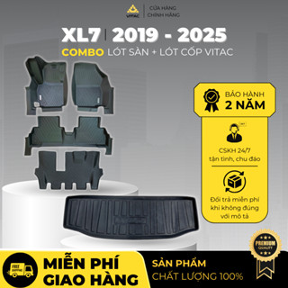 Freeship_COMBO Thảm lót sàn, lót cốp tràn viền 5D SUZUKI XL7 2021-2025 (5 tấm)_Vitac Brand
