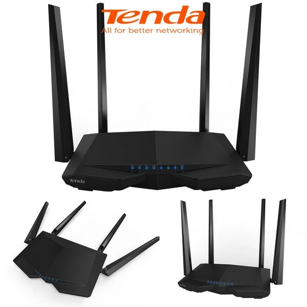 Thiết bị phát Wifi Dual-band AC1200Mbps Tenda AC6 (Đen) - Hãng Phân phối chính thức