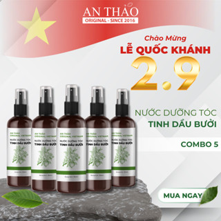 [X5AT150] Combo 5 Xịt Tinh Dầu Vỏ Bưởi Da Xanh An Thảo Haircare 150 ml Hỗ Trợ Giảm Rụng, Hỗ Trợ Mọc Tóc Chăm Sóc Tóc