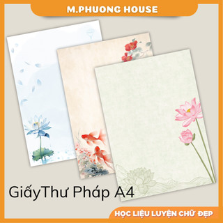 Sổ - Giấy rời viết Thư Pháp / Vintage - A4 (100 trang)