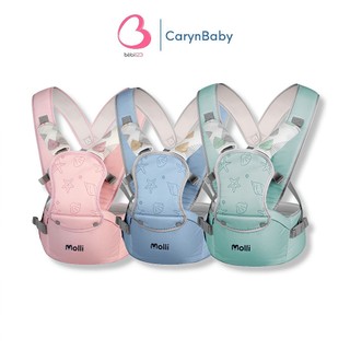 Địu Ngồi Molli màu Pastel thiết kế tháo rời cho bé CarynShop