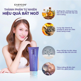 Gel giữ nếp tóc xoăn EASYCOS 200ML bảo vệ tóc giữ nếp tóc xoăn hippie xù mì xoăn bung xoăn lơi
