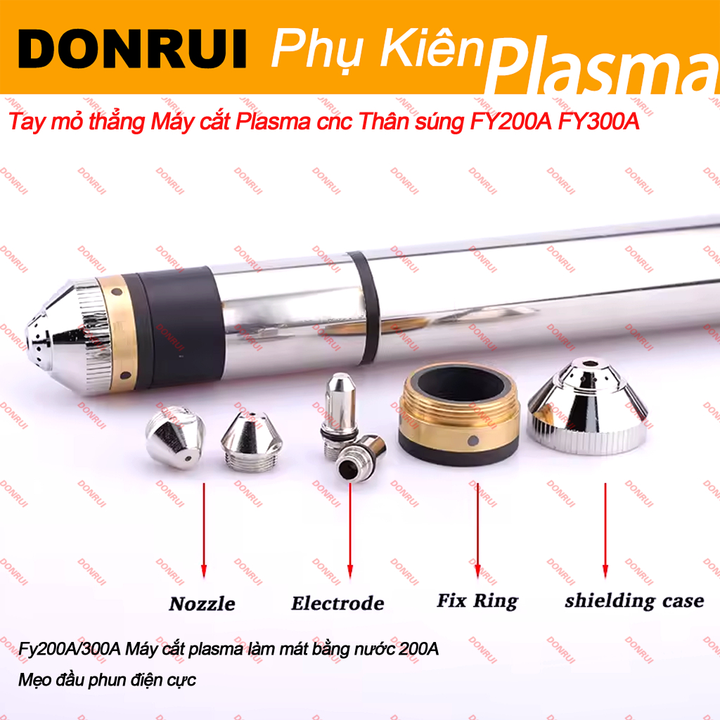 Tay mỏ thẳng Máy cắt Plasma cnc Thân Fanyang súng FY-A200H súng FY300A FY-XF300H Huayuan