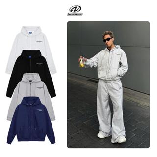  Áo khoác Nỉ Chân Cua Hoodie Zip form boxy cotton 400gsm dây kéo Hoodie Zip Nowwear  Không Xù Lông   