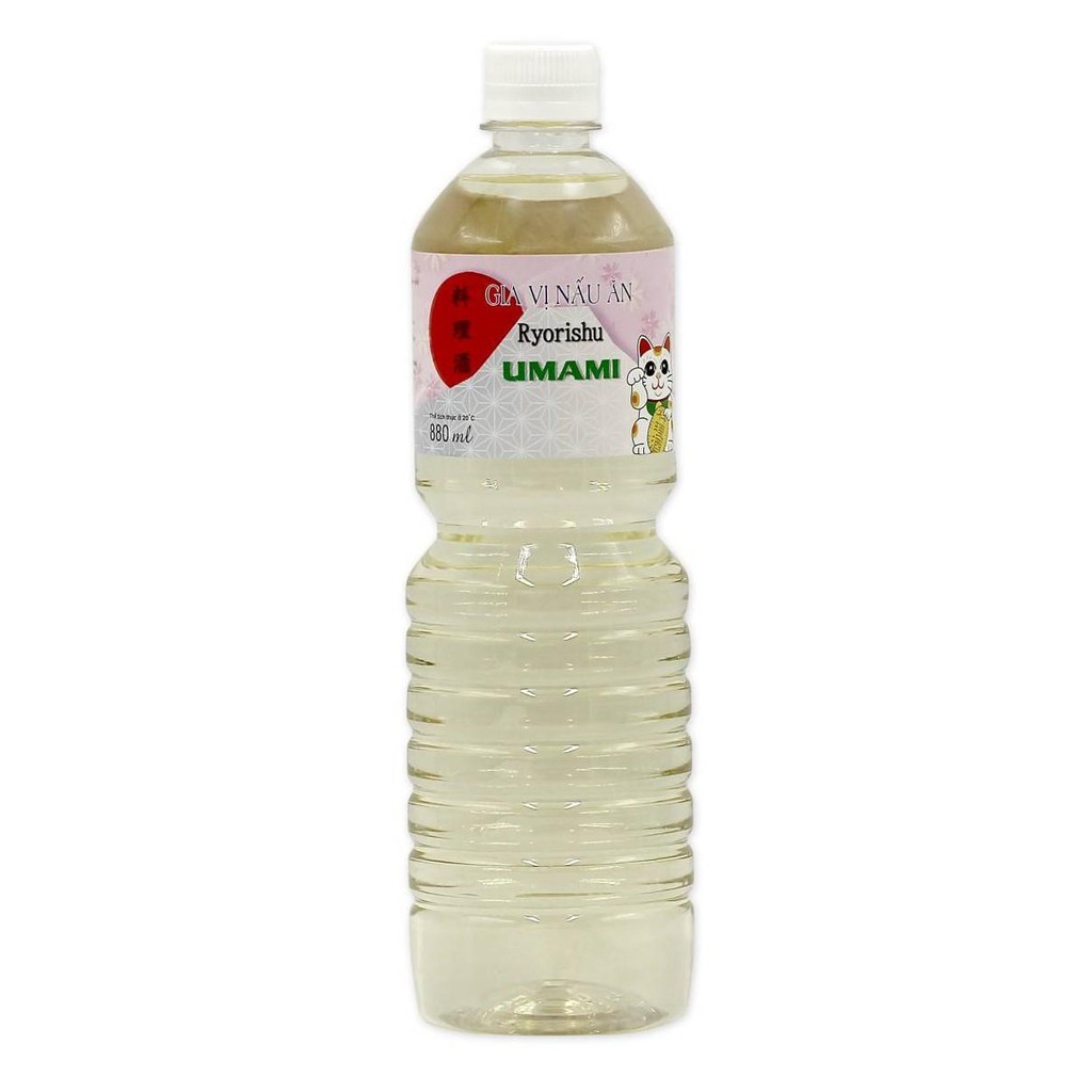 Rượu Nấu Ăn Ryorishu Umami 880ml/ Gia Vị Lên Men Rượu Nấu Ăn Ryorishu Umami Món Hải Sản - Nhật Bản