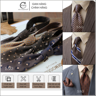 Cà Vạt Nam 8cm Lụa Cao Cấp – Đeo Đi Làm, Dự Tiệc, Phong Cách Trẻ Trung (CVN8-L11)