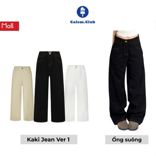 Quần Kaki Jeans ống suông Ver 1  Calem Club nhiều màu tôn dáng form unisex nam nữ
