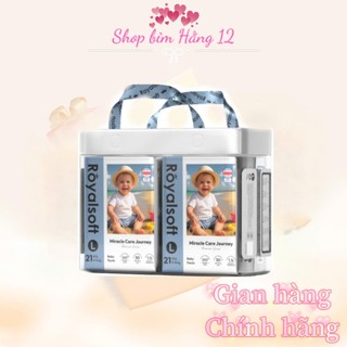   Bịch Tã Dán\Quần Royalsoft Cao Cấp Siêu Mỏng Thấm Hút Công Nghệ 3D Fast Dry Đủ Kích Thước 