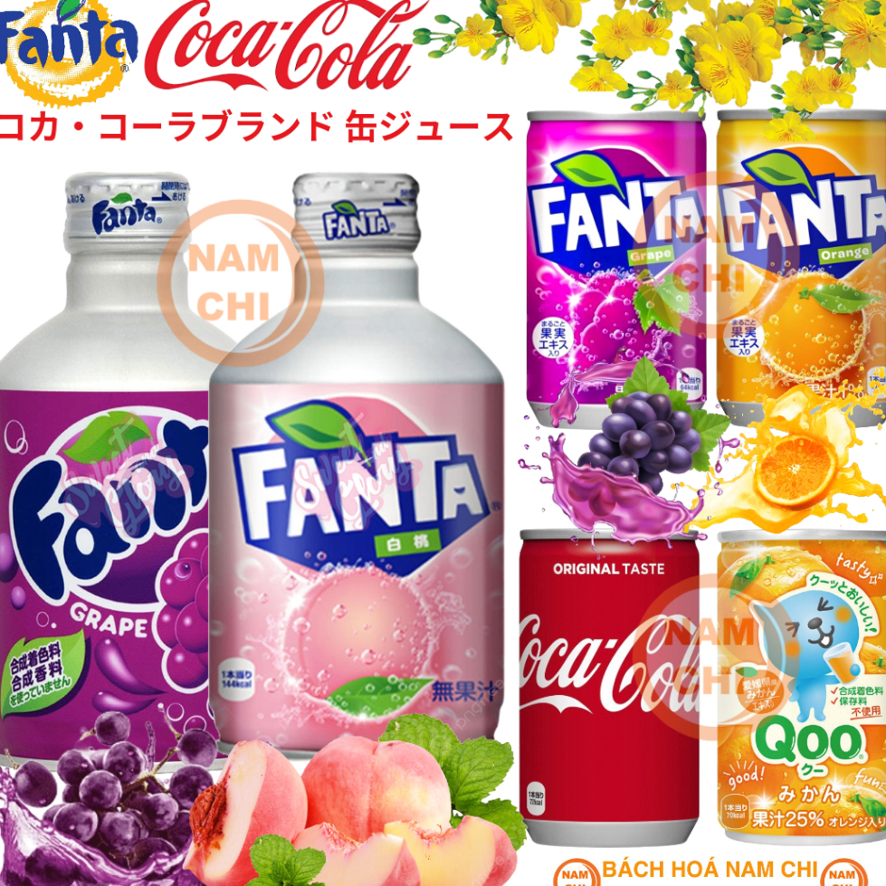 [FANTA NHẬT] Nước Ngọt Có Ga FANTA NHẬT BẢN | 2 Size Nắp Vặn 300ML và Mini 160ml - Hàng Nhập Khẩu