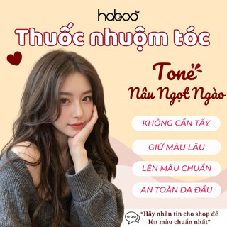 Thuốc Nhuộm Tóc Nâu Mocha, Nâu Socola, Nâu Caramel, Nâu Coffee HABOO - Nhuộm Tại Nhà, Không Tẩy trend