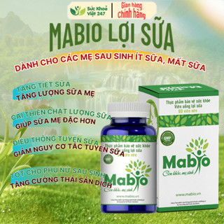 Mabio Lợi Sữa 60 Viên – Viên Uống Lợi Sữa Cho Mẹ Bầu Sau Sinh, Hỗ Trợ Nhiều Sữa