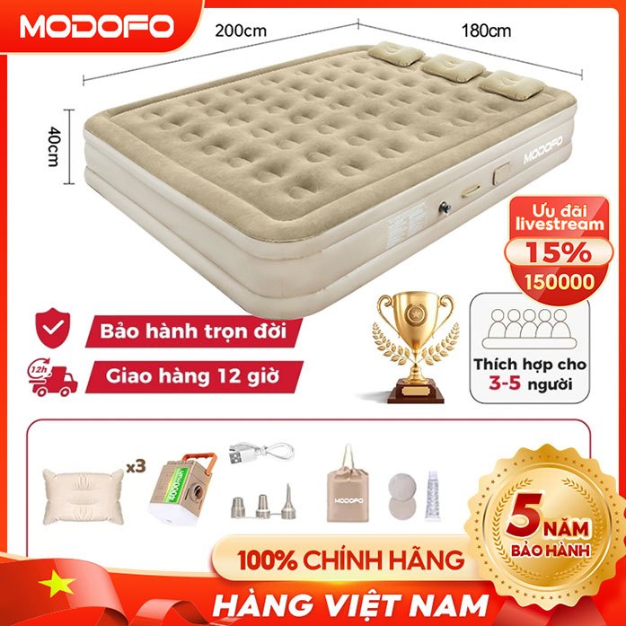 🏆🏆【Bảo hành trọn đời+TẶNG TÚI ĐỰNG】Dày Lên Đệm Hơi Tự Bơm,Giường hơi đơn/đôi,Giường bơm hơi,kèm bơm điện Đệm hơi dày