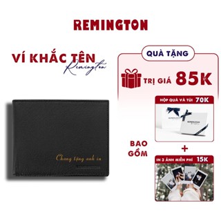 Ví nam khắc tên theo yêu cầu Remington Ralph Ngang fullbox làm quà tặng cho người yêu crush hoặc bố