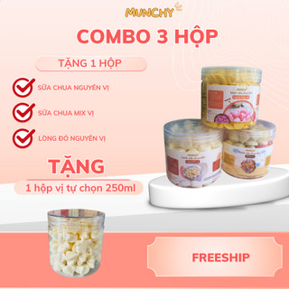 [MUA 3 TẶNG 1] COMBO 3 HỘP BÁNH SỮA CHUA  ĂN DẶM TẶNG 1 HỘP BÁNH TRÁI CÂY