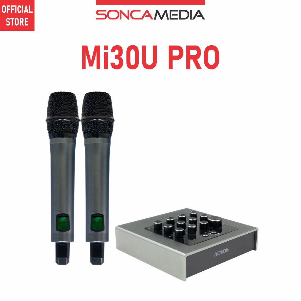 Vang số chỉnh cơ tích hợp Bluetooth và Micro không dây UHF ACNOS Mi30U PRO