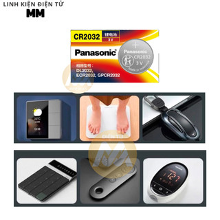 [1 vĩ 5 viên] Pin - Battery cmos CR2032 Panasonic 3V - Dùng cho remote điều khiển và các thiết bị điện tử