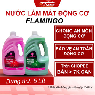 [CHÍNH HÃNG]Nước làm mát động cơ ô tô chuyên dụng màu Xanh/Đỏ Flamingo 5 LÍT. Nước làm mát pha sẵn