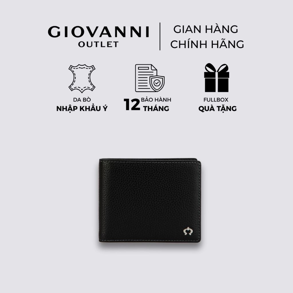 [FULLBOX QUÀ TẶNG] Ví Da Nam Bernini by GIOVANNI Chất liệu Da Bò Thật Cao Cấp BWL0016-1