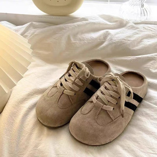 [Sẵn + Hoả tốc] 𝐒𝐡𝐨𝐞𝐬.𝐫𝐢 | Dép nữ phong cách retro, đế độn êm ái, lót cao su non, kiểu dáng Birken - G47