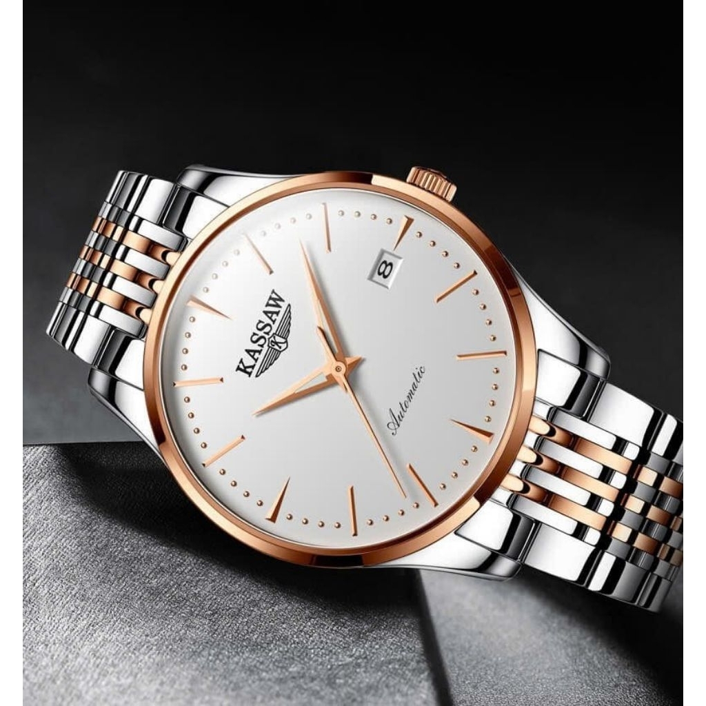 [Chính Hãng 100%] Đồng Hồ Nam Kassaw K961-1 (961) Máy Cơ (Automatic) Kính Sapphiare Siz 39mm Thép Kh