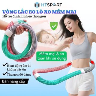  Vòng Lắc Eo Lò Xo Bọc Nhựa Mềm Dụng Cụ Massage Giảm Bụng Mỡ Eo Thon Tập Thể Dục Gym Yoga Tại Nhà 